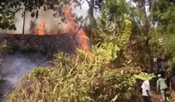 Al menos 100 hombres tratan de sofocar fuego en loma El Curro