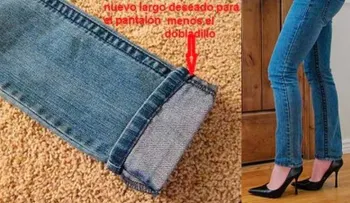 Un familiar me explicó cómo acortar un pantalón y mantener el remate original sin tener que llevarlo al modista!
