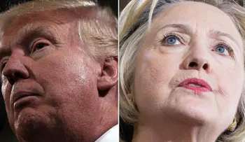 Donald Trump tuitea una encuesta que favorece a Hillary Clinton