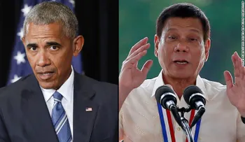El presidente filipino lamenta sus comentarios sobre Barack Obama