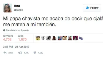 La conmovedora carta de una venezolana...: "Mi papá chavista me acaba de decir que ojalá me maten"