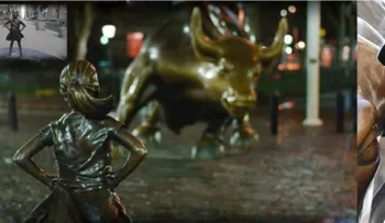 Controversia, elogios y ultraje por la estatua de â??Fearless Girlâ? que desafía el toro de Wall Street