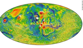La NASA crea el mapa más detallado de la gravedad de Marte