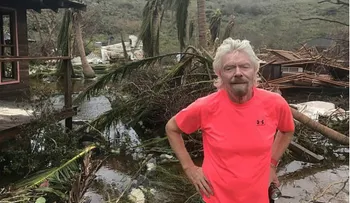 En ruinas: así dejó Irma la mansión del multimillonario Richard Branson 