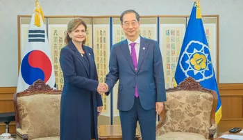 Vicepresidenta dominicana y primer ministro coreano hablan de un TLC entre ambos países