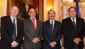 Presidente Medina recibe a representantes de Programa Mundial de Alimentos