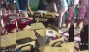 Siguen pleito entre estudiantes: dos se pelean en el Liceo Ciprián Valdez, de Herrera