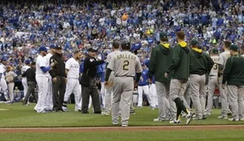 Dominicanos Kelvin Herrera y Yordano Ventura sancionados por incidente con Atléticos 