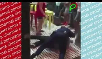 Un violento arresto al estilo lucha libre