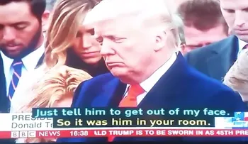 El papelón de la BBC durante el acto de asunción de Donald Trump