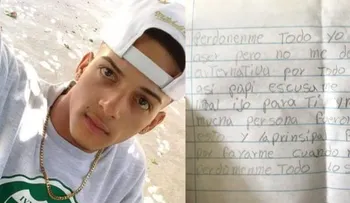 "Papí excúsame por ser un mal hijo": nota dejada por joven que se suicidó