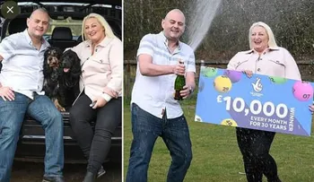 Una mujer abandona a su esposo, luego que ganaran el premio en la Lotería; también le quitó los perros