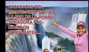 Agua de las cataratas de Iguazú para Sonia