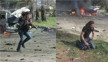 El llanto de un fotógrafo que no pudo salvar a un niño y denunció la brutalidad de la guerra en Siria