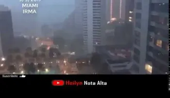  Miami es golpeado por el huracan Irma hace pocos minutos