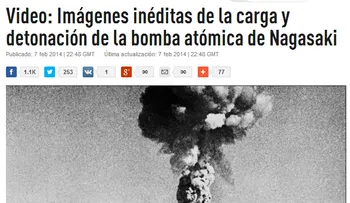 Imágenes inéditas de la carga y detonación de la bomba atómica de Nagasaki