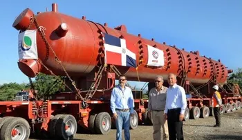 Llega domo de vapor de la Central Punta Catalina