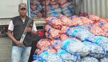 Ejército decomisa más 26 mil sacos de ajo