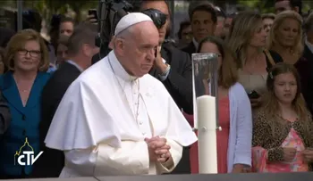 El papa visita la Zona Cero