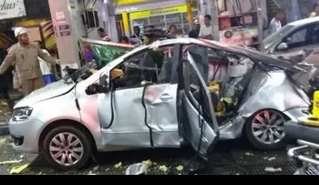 Escalofriante explosión que dejó carbonizada a Erica de Lima Thiengo Siqueiraa, en una gasolinera 