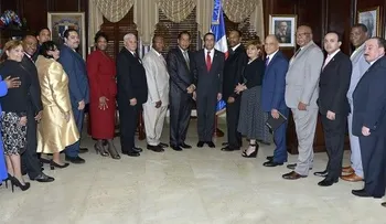 Canciller Navarro recibe delegación de líderes religiosos de NY