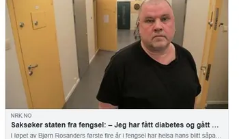 Un preso demanda a una cárcel en Noruega, porque engordó 40 kilos, le provocaron diabetes y presión alterial