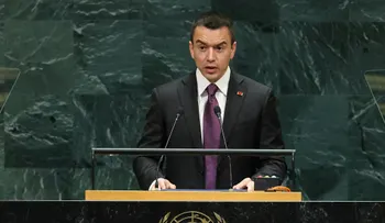 Noboa pide en la ONU una respuesta coordinada contra el crimen organizado transnacional