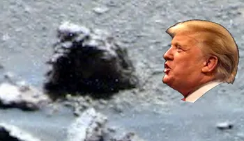 Encuentran "la cabeza" de Donald Trump en Marte