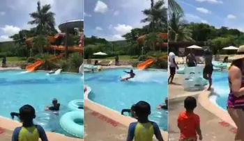 El video que sorprende al mundo; un joven se desliza por el agua ¿sin trucos? 