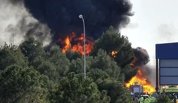 10 muertos al caer un avión F16 en base militar española