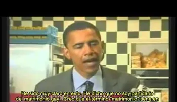 Obama dijo que no apoyaba el matrimonio gay (Video)