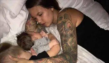 Su esposo le tiró esta foto cuando dormía, pero algo pasó que lo dejó perpeflo