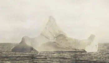Esta es la fotografía que retrata el presunto iceberg que hundió al Titanic
