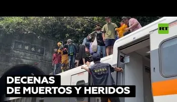 Otro video sobre descarrilamiento de tren en un túnel de Taiwán: 51 muertos y 146 heridos