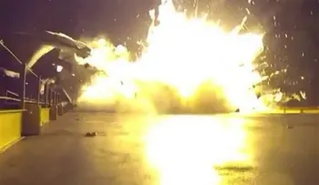 SpaceX difunde video de choque de cohete en barcaza
