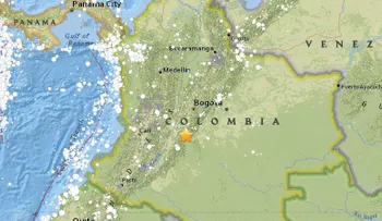 Sismos de magnitud 5,4 y 5 sacuden centro de Colombia