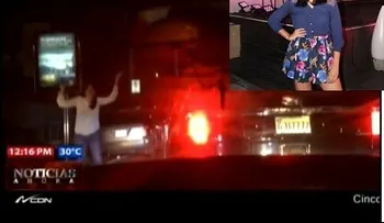 Joven que hizo disparos en avenida dice que estaba borracha (VIDEO)