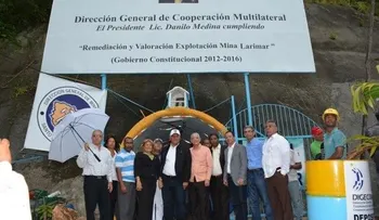 Digecoom entrega obras reacondicionadas en mina de larimar en Barahona