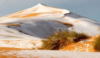 Así quedó el desierto del Sahara tras el paso de un histórico temporal