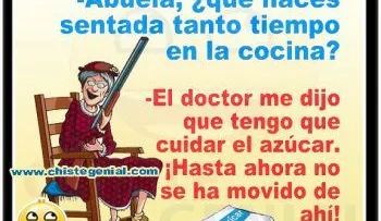 Que haces tanto tiempo sentada en la cocina 