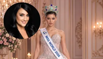 El vestido de Giannina Azar para Joely Mora: alta costura dominicana en la coronación de Miss Mundo 2026