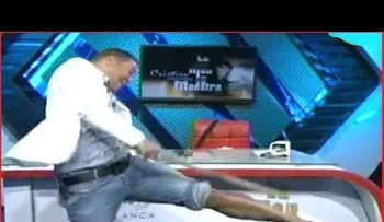 Cristian se entra a palo en pleno programa (VIDEO)