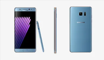 Reemplazo de Galaxy Note 7 se incendia en avión