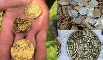 Increíble! 4 británicos hallaron un tesoro de 557 monedas de la época de la peste negra