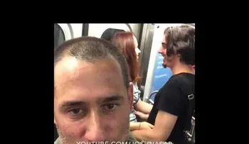 "Besuqueo" de pareja molesta a pasajeros del Metro de Nueva York