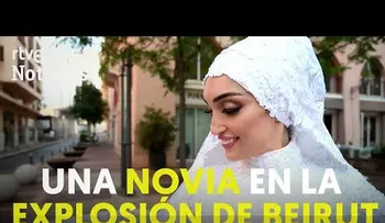 Una novia posaba sonriente antes de la explosión de BEIRUT 
