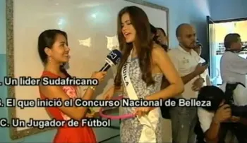 Aspirante a Miss Colombia confunde a Mandela con creador de concurso de belleza