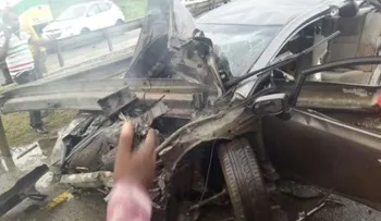 Un hombre muere y otro resulta herido al estrellarse vehículo en Autovía del Este
