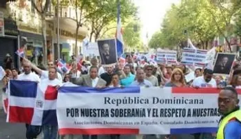 Dominicanos marchan en Madrid por defensa de la soberanía