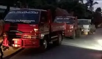 Cesfront ocupa camiones haitiano transportarían cemento de contrabando hacia su territorio